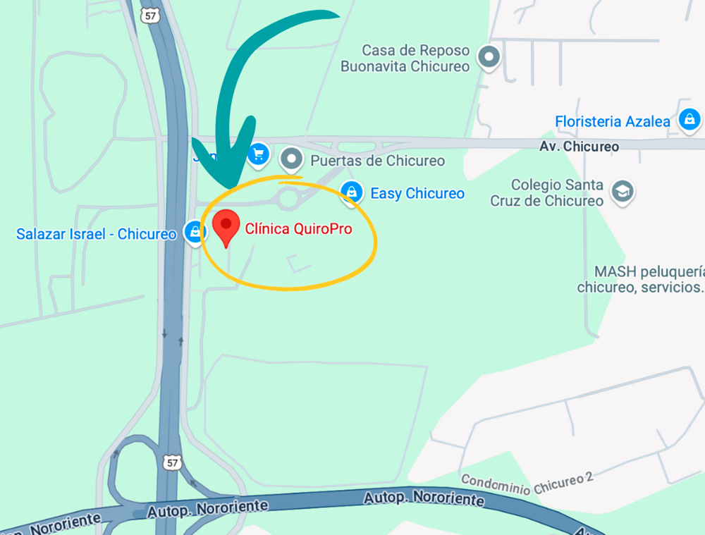 Mapa Clínica Quiropro Chicureo